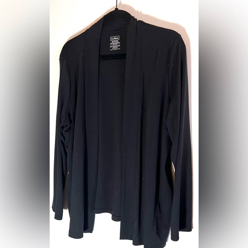 L.L. Bean Classic Black Women's Open jacket